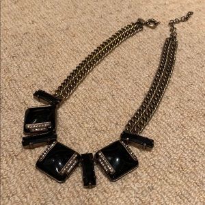 J. Crew black festive chunky neclace